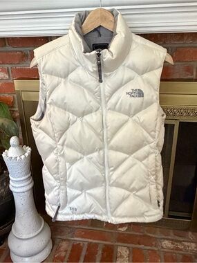 The North Face Women's Cream Quilted Down Vest
